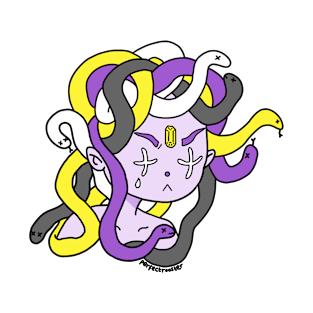 Non Binary Pride Medusa T-Shirt