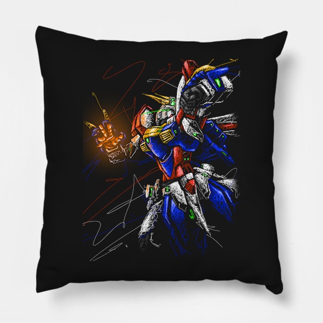 God gundam Pillow by Shawngkolon