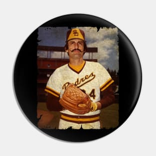 Rollie Fingers - Left Oakland Athletics, Signed With San Diego Padres Pin