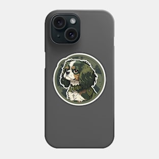 Cavalier King Charles Spaniel Camouflage Motif Phone Case