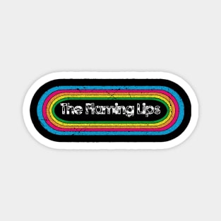 lips ll rainbow retro Magnet