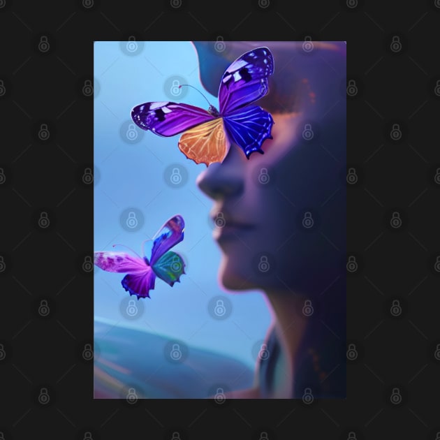 EVOCATIVE AND ETHEREAL BUTTERFLY PAINTING by sailorsam1805