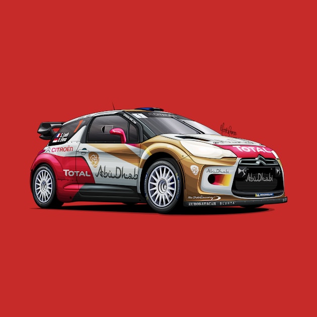 Citroen DS3 WRC - Sebastien Loeb by Mario Ramos Rally Art