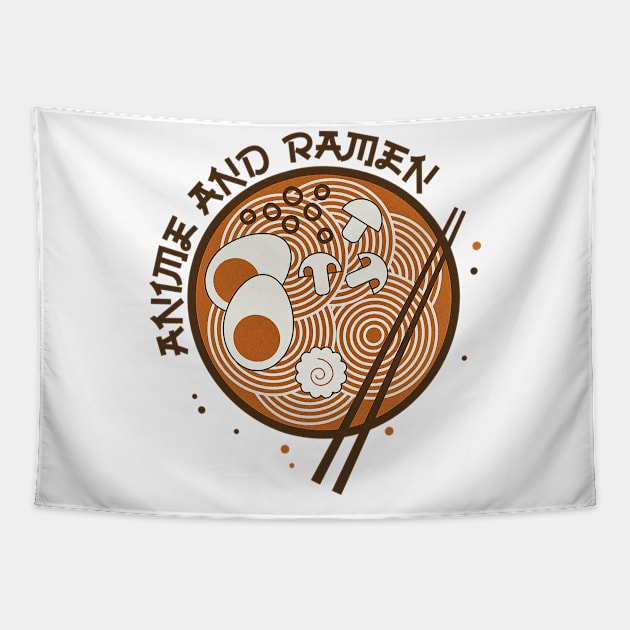 Anime and Ramen Tapestry by Tamie