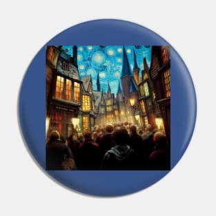 Starry Night in Diagon Alley Pin