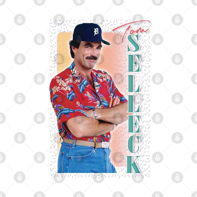 Tom Selleck -- 80s Aesthetic Design by DankFutura