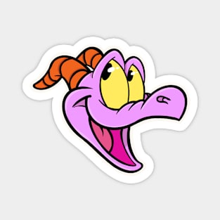 Happy little purple dragon of imagination Magnet