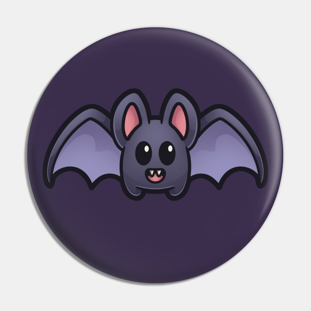 Cute Bat Pin by ChristaDoodles