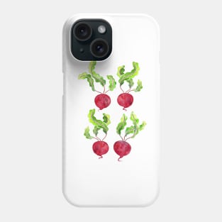 Beetroot Beets Watercolor Seamless Pattern Phone Case