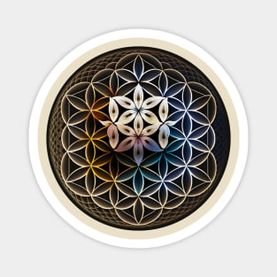 blooming lotus flower for yoga meditation addict Magnet