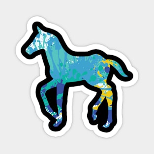 Cool horse horses colorful animal TShirt Magnet