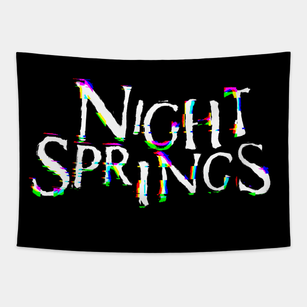 Night Springs Glitchy Tapestry by BethSOS