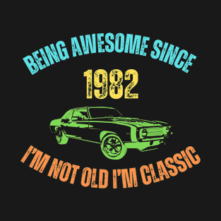 Funny original present for birthday Vintage 1982 Birthday T-Shirt