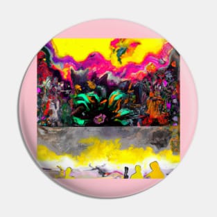 ABSTRACT DREAMY MURAL1 Pin