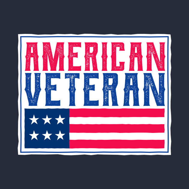 American Veteran - Retro design by TompasCreations