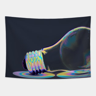 Holo Light Bulb Black Tapestry