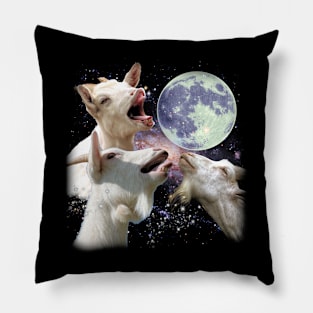 Pastoral Perfection Trendy Tee Celebrating the Beauty of Goats Pillow