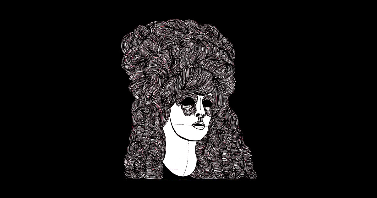 Trippy Hair Trippy Sticker TeePublic