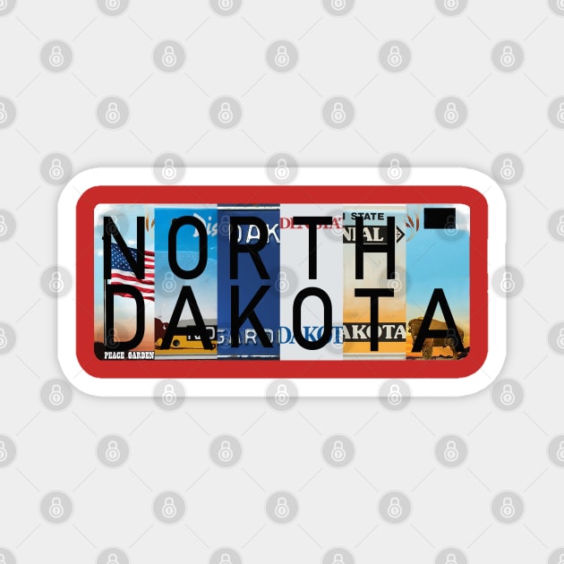 North Dakota License Plates Magnet by stermitkermit