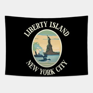 Liberty Island New York City Tapestry