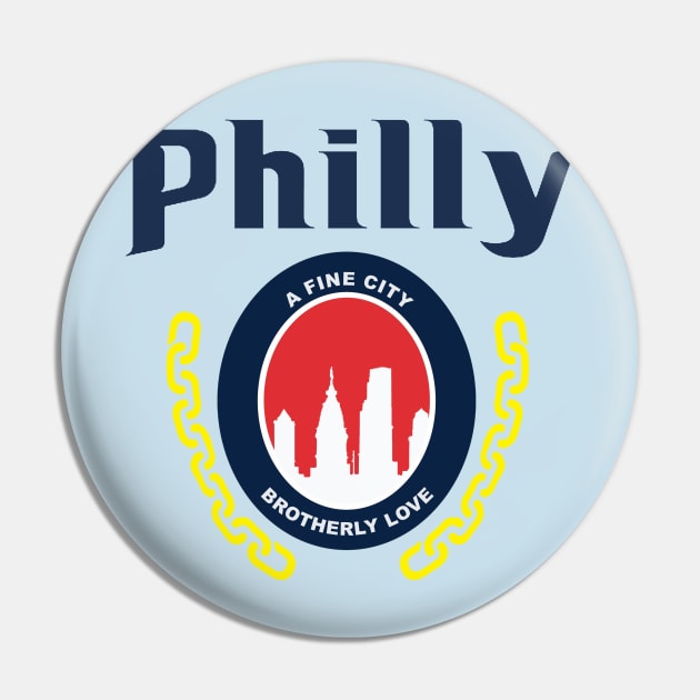 Philly, A Fine City Pin by Philly Drinkers