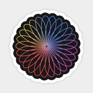 Spirograph Flower Magnet