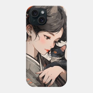 Nekomimi Girl and Neko Phone Case