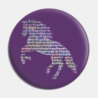 Graffiti Wall Horse Pin