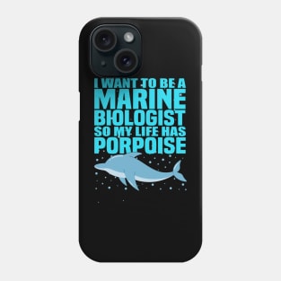 Marine Biologist Biology Life Fathers Day Gift Funny Retro Vintage Phone Case