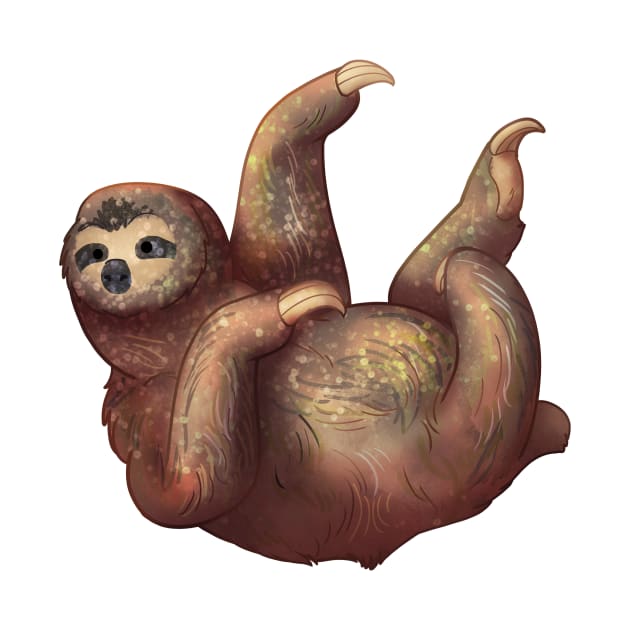 Cozy Three Toed Sloth by Phoenix Baldwin