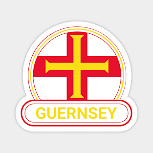 Guernsey Country Badge - Guernsey Flag Magnet