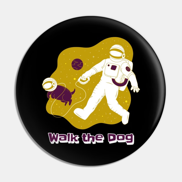 Walk the Dog Pin by Iskapa