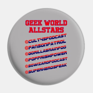 Geek World Allstar Coffee Mug and Single Sided Roster Pin