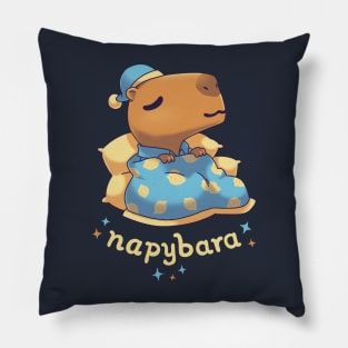 Napybara cute capybara nap Pillow