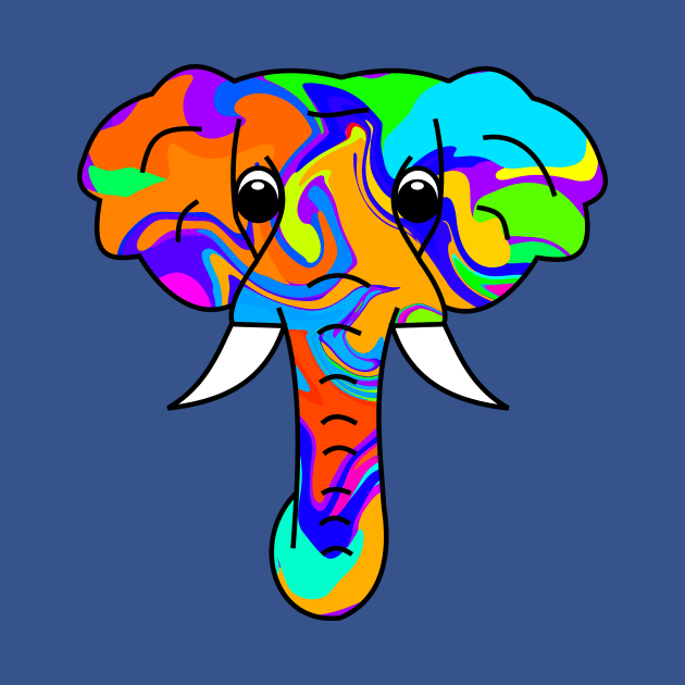 Colorful Elephant by Shrenk