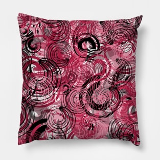 Crimson Curve Pillow