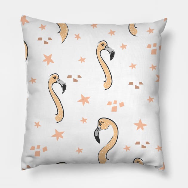 Flamingo Bird Pillow by Countryside