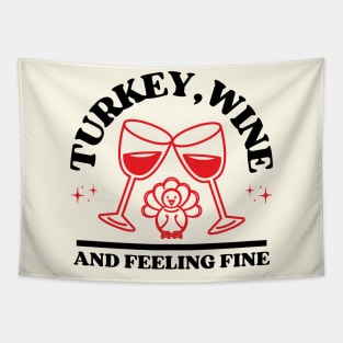 Funny thanksgiving feeling fine Tapestry