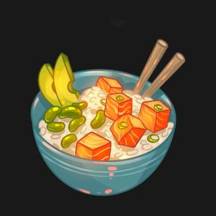 Salmon Poke Bowl T-Shirt