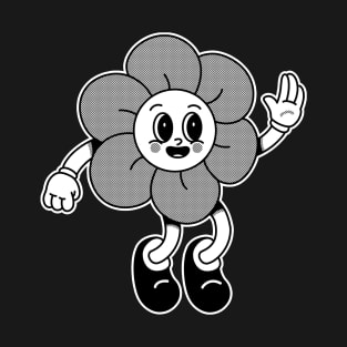 Flower Vintgae Mascot Black and White Ed. T-Shirt