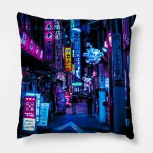 Tokyo's Bladerunner Vibes Pillow