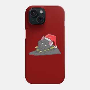 CAT SANTA HAT Phone Case