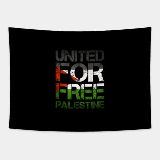 United For Free Palestine - Stand Together Like Brother Tapestry