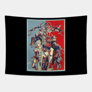 Legendary Heroes of Ys - Anime Fashionista Shirt Tapestry