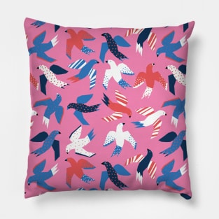 Flock Of Birds Large Scale Pillow