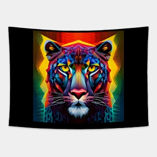 Neon Panther Tapestry