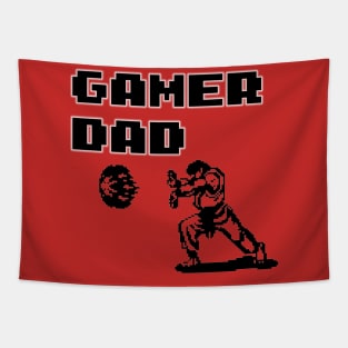 Gamer Dad Street Fighter Design Tapestry