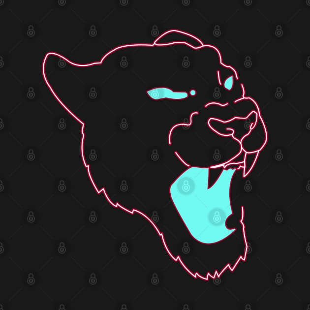 Neon Panther Graphic Illustration by StreetDesigns