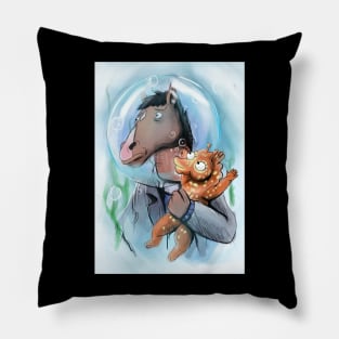 Bojack & Baby Seahorse Pillow