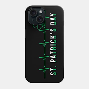 St. Patrick's Day - heartbeat Phone Case